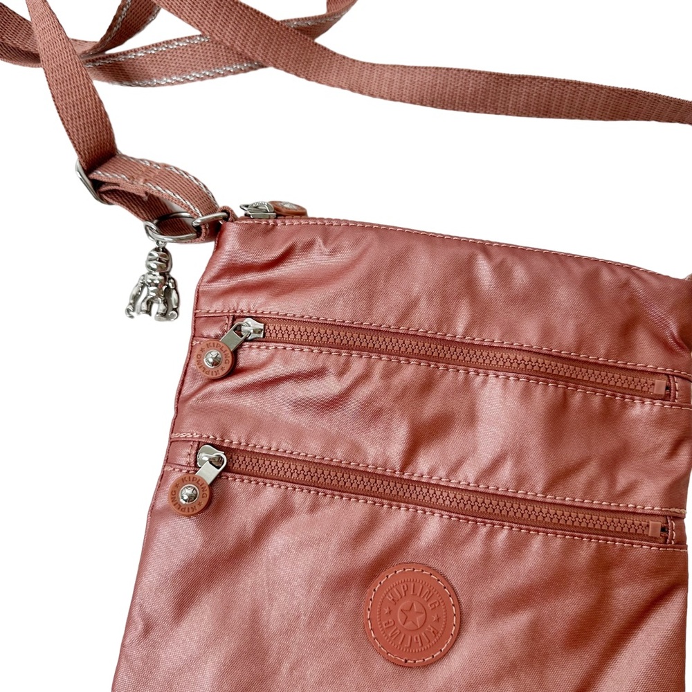 Kipling Rose Blush Crossbody Purse Bag Travel Weatherproof - Picture 2 of 4